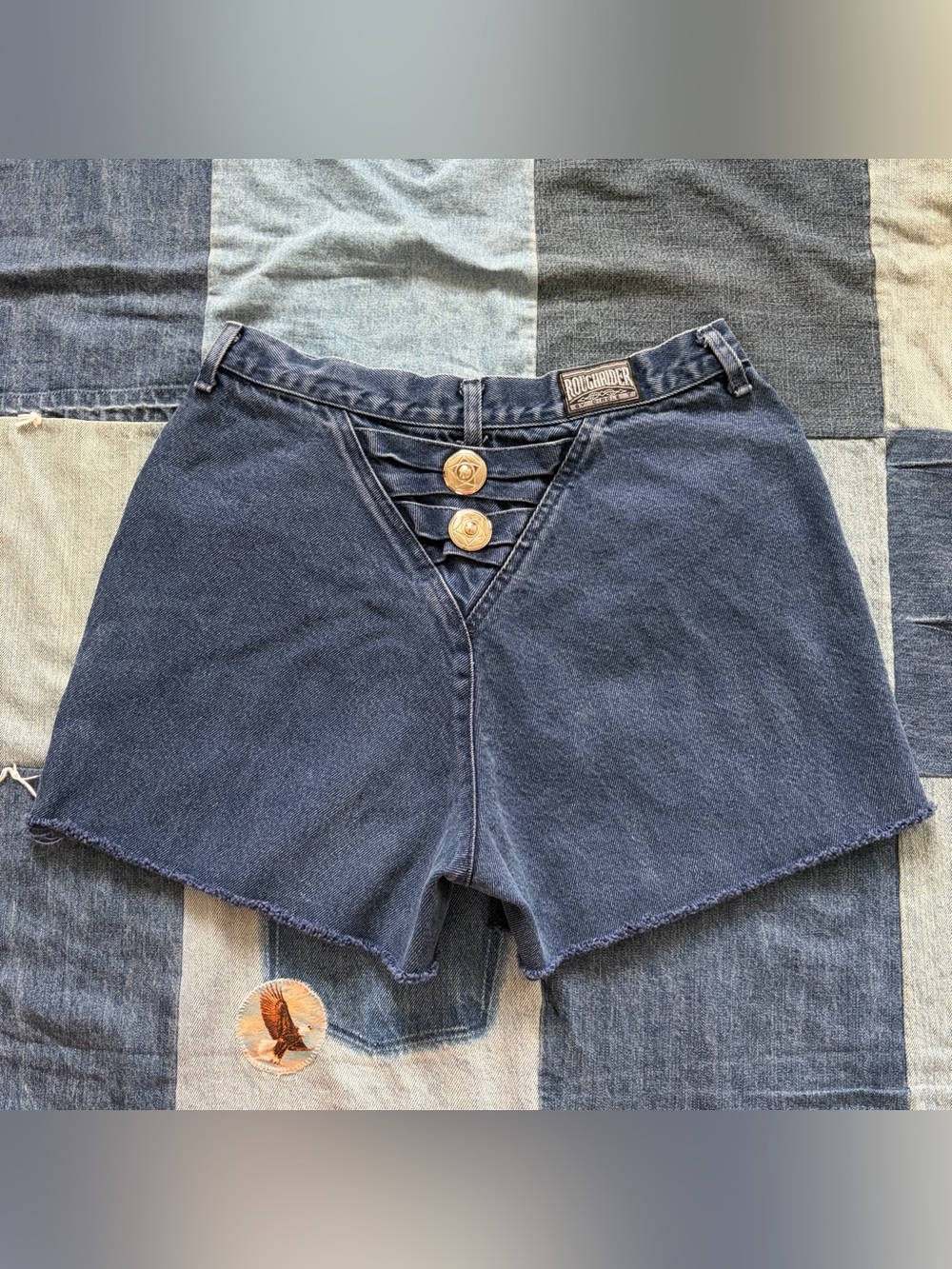 vintage roughrider circle t denim shorts western star concho cut off 29 waist